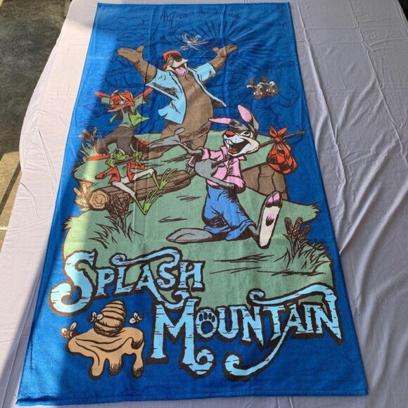 Disney Parks Splash Mountain Brer Bear Brer Fox Br’er Rabbit Beach Towel - Picture 5 of 8